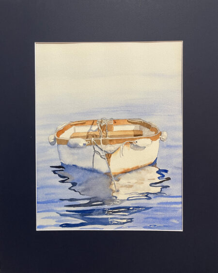 Watercolor original - 12" x 16" matted to 16" x 20" - "Lost At Sea"