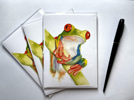 Card - 5" x 7" folded with envelope - Froggie