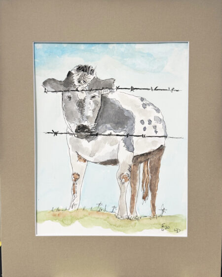 Watercolor original - 8" x 12" matted to 11" x 14" - "007"