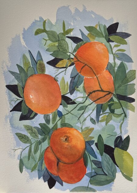 Watercolor original - 10" x 14" unmatted - Sweet Oranges