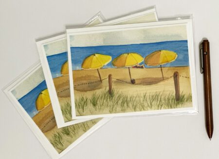 Card - 5" x 7" folded with envelope - Beach Time
