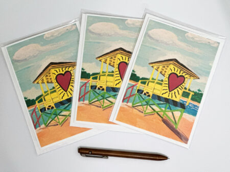 Card - 5" x 7" folded with envelope - Homestead Beach