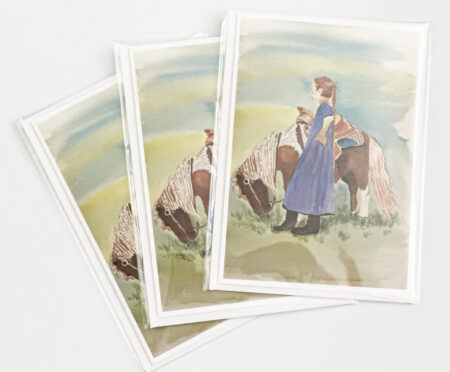 Card - 5" x 7" folded with envelope - Pony Girl