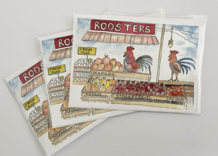 Card - 5" x 7" folded with envelope - Roosters Farm Market