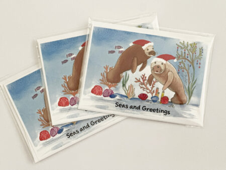 Card - 5" x 7" folded with envelope - Seas and Greetings
