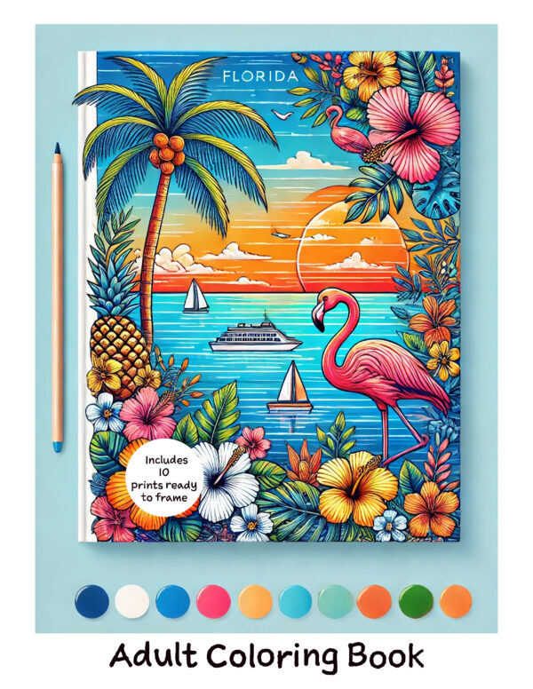 Florida Scenes Coloring Book! (digital download)